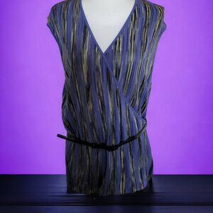 Jones New York Collection Women's Sleeveless Wrap Top